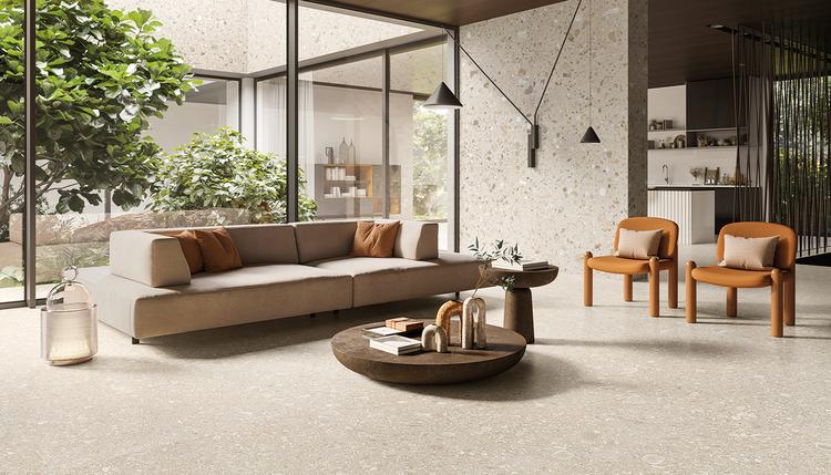 Lombarda | Emilceramica Gres Porcelánico Ergon Lombarda Piedra Sala De Estar Sabbia Imagen Galería | Emilceramica