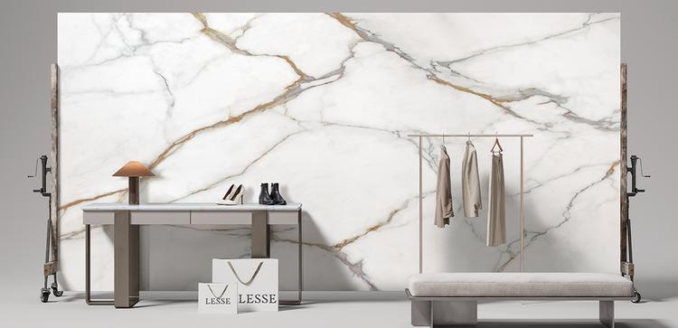 Level Marmi | Emilceramica Gres Porcelánico Level Level Marmi Mármol Calacatta Oro Imagen Galería | Emilceramica