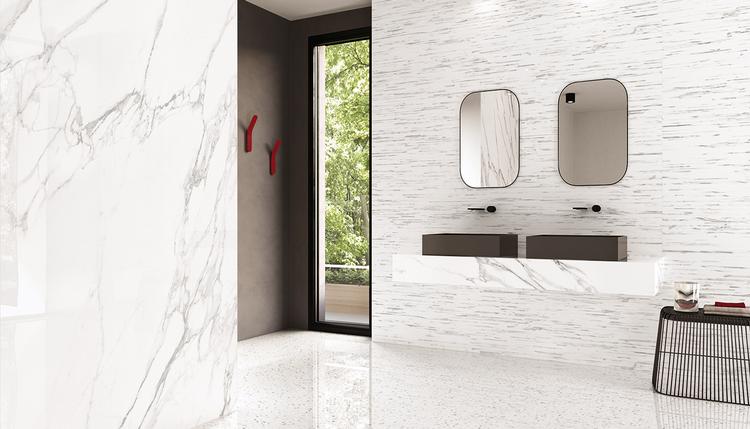 Tele Di Marmo | Emilceramica Gres Porcelánico Emil Tele Di Marmo Mármol Baño Statuario Michelangelo Base,statuario Michelangelo Seminato Di Tessere,statuario Michelangelo Doghe Imagen Galería | Emilceramica